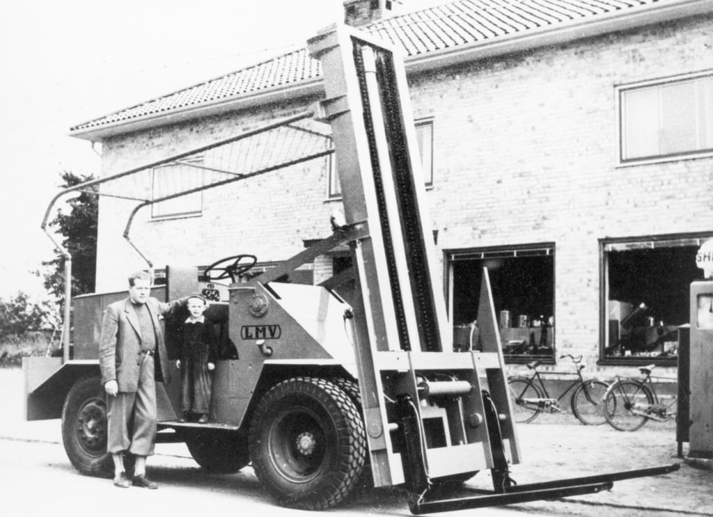 Old forklift truck Old forklift truck